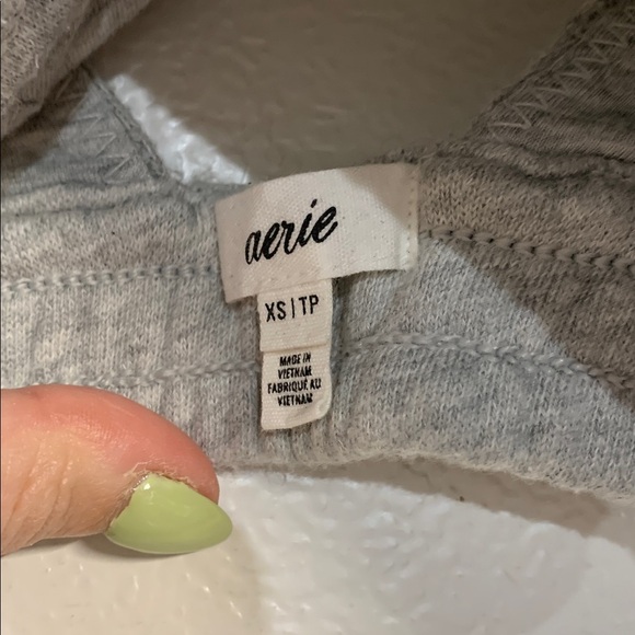 AERIE GRAY WAFFLE V NECK BRALETTE BRA XS - Picture 3 of 4